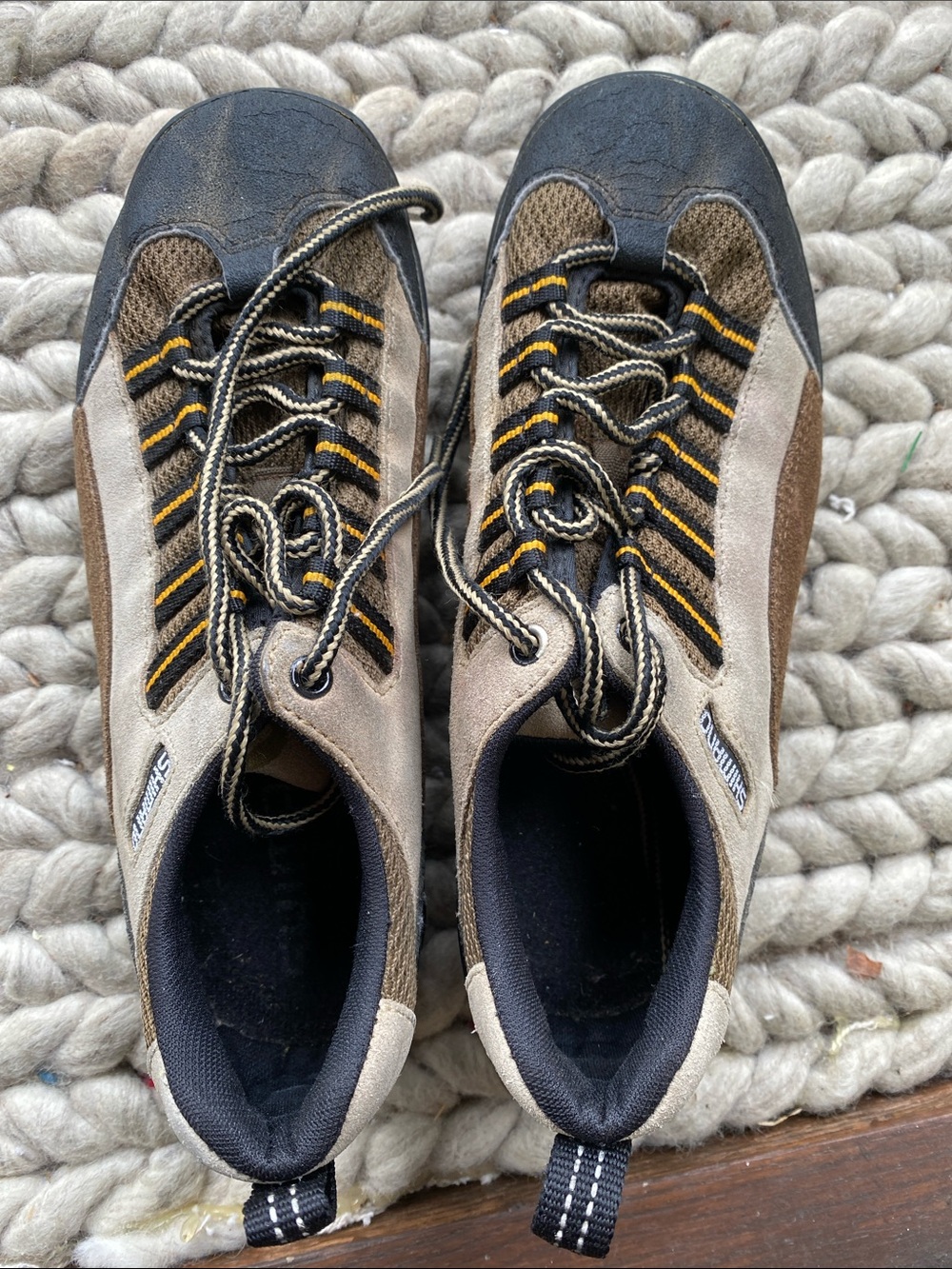 Women’s Shimano bike clip Mesh Lace-Up Shoes in Brown